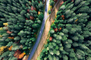 Drone image of a beautiful Landscape in Germany