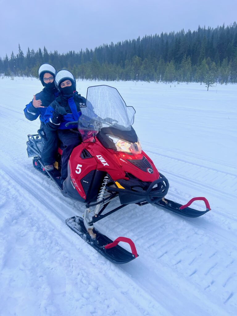 snowboarding trip in lapland