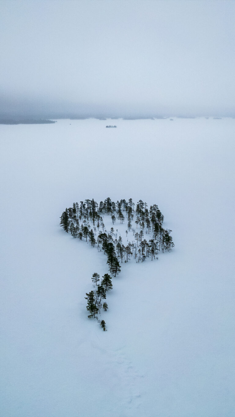 dron eimage, Lapland landscape