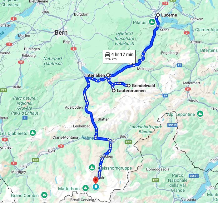 Switzerland road trip